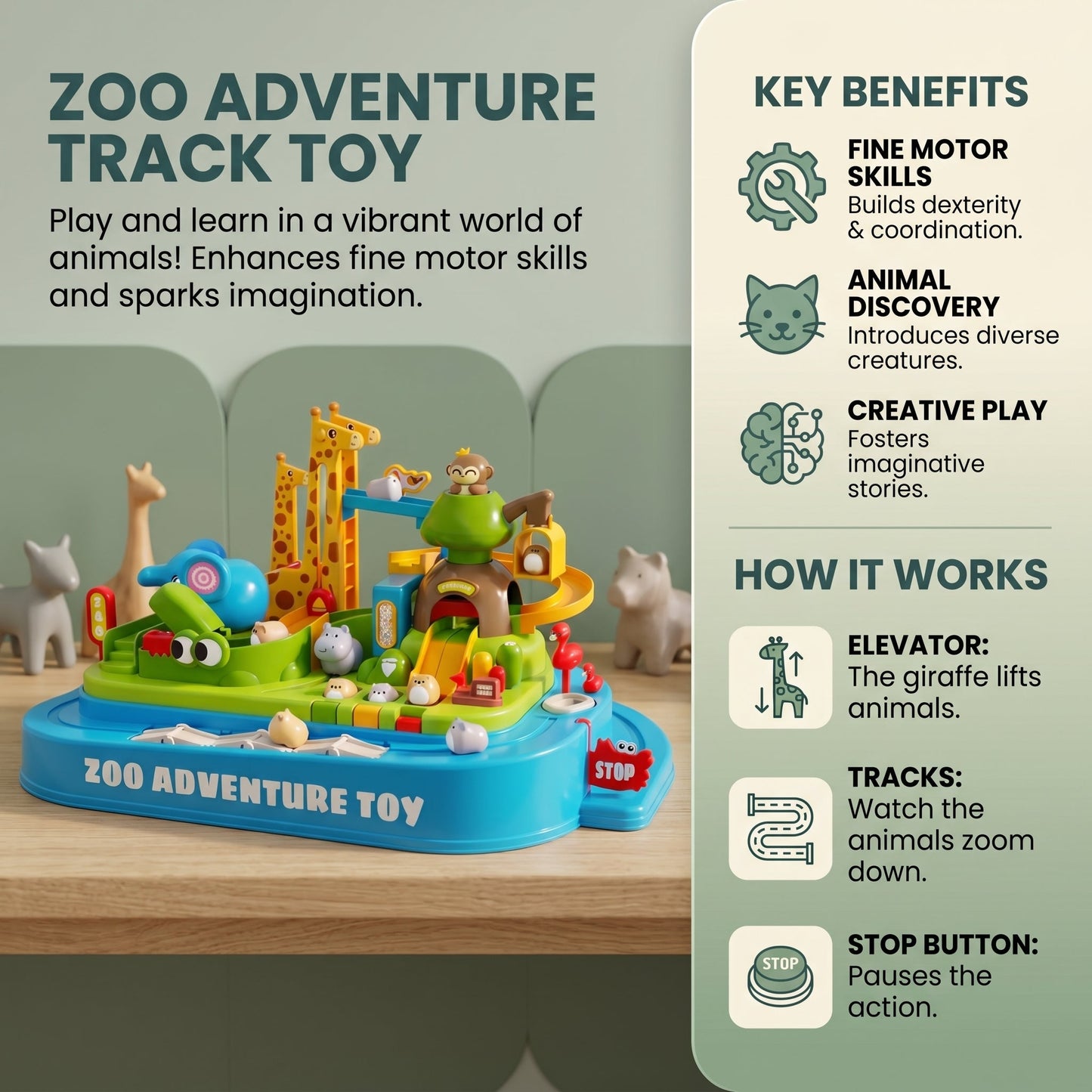 Zoo Adventure Activity Track