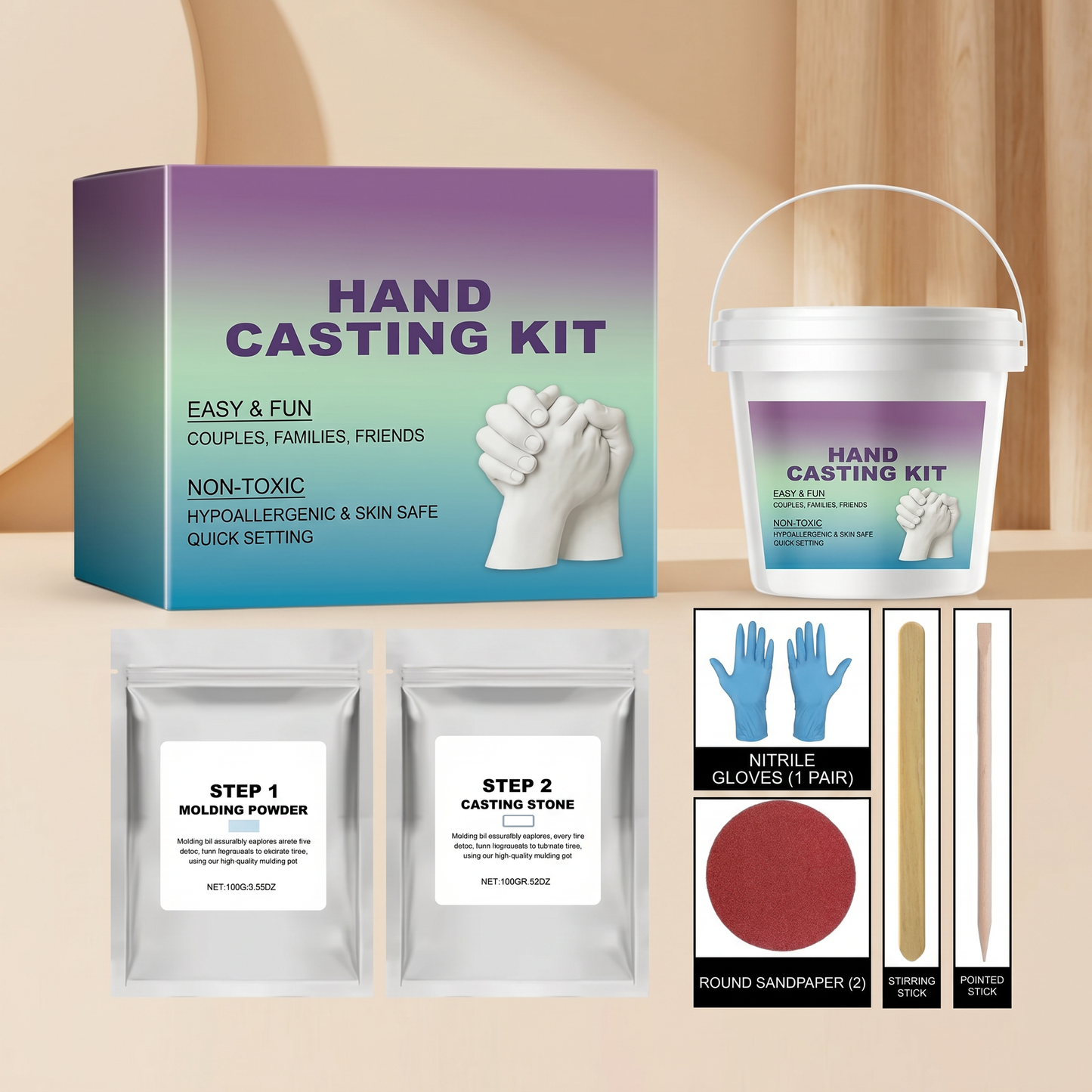 3D Family & Couple Hand Casting Kit