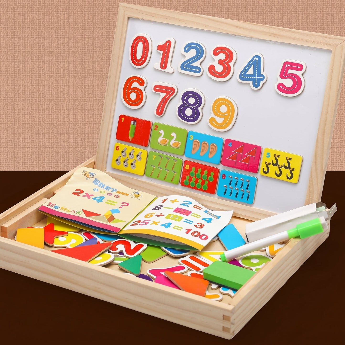 Montessori 2-in-1 Magnetic Drawing Board for Kids