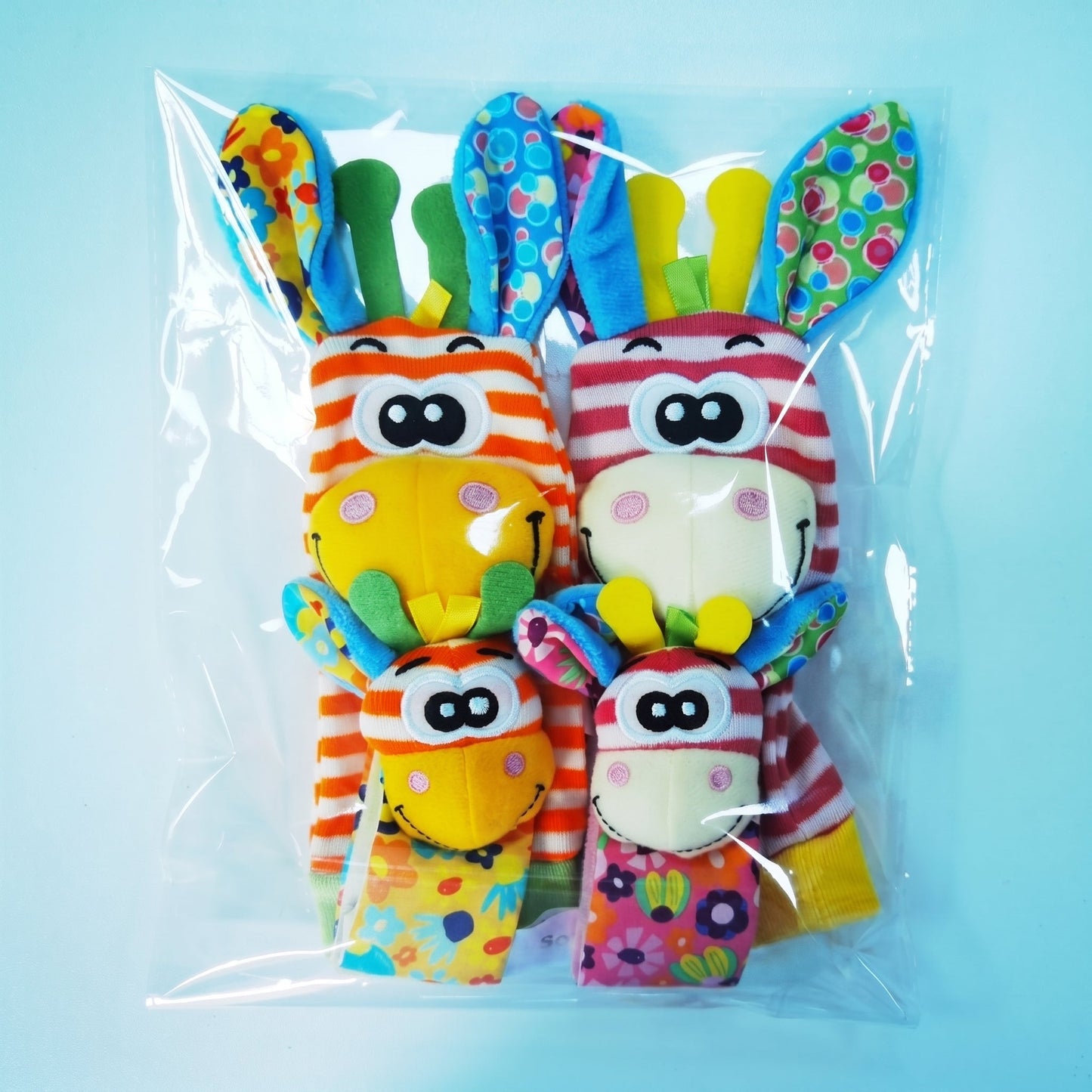 Baby Rattle Wrist and Sock Set
