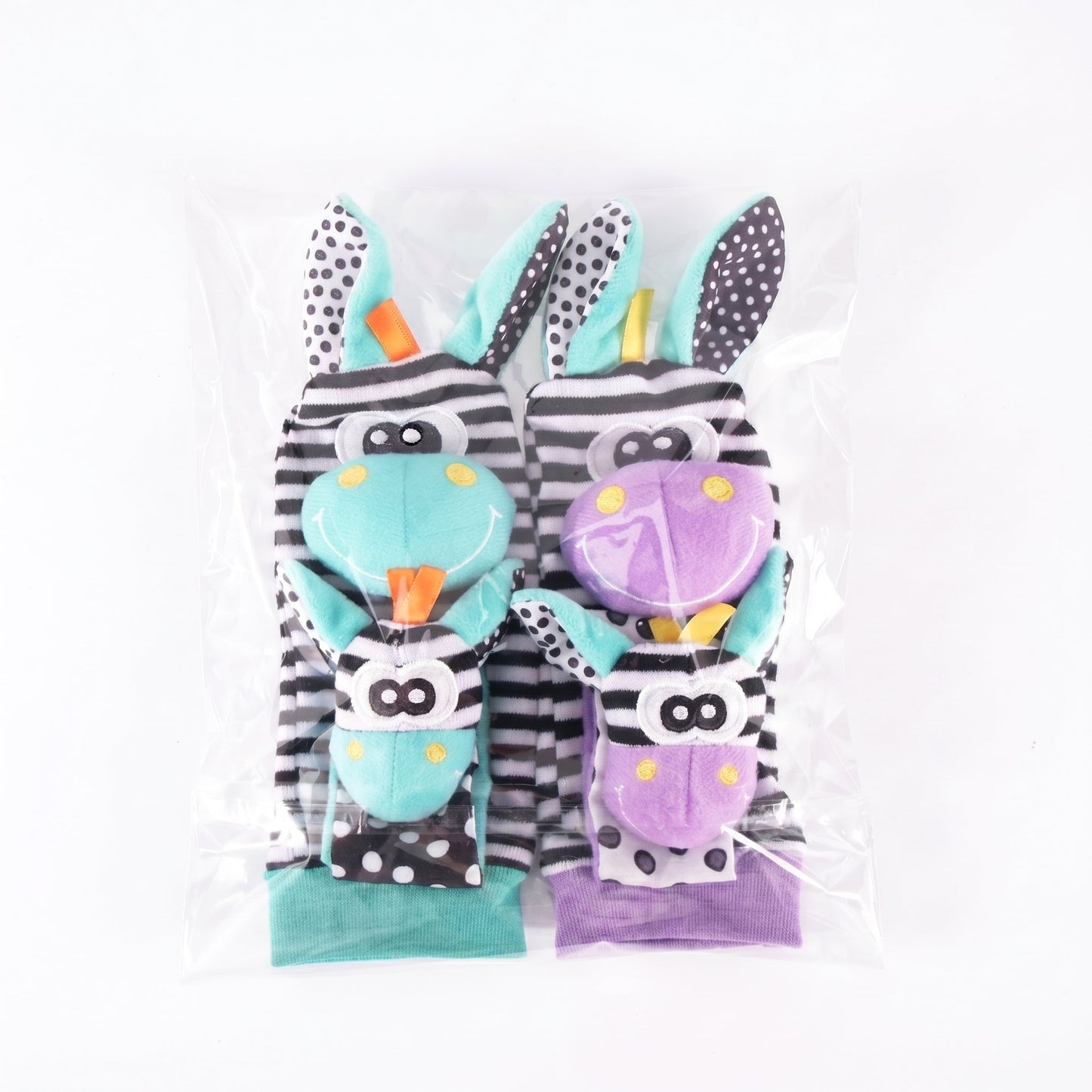 Baby Rattle Wrist and Sock Set
