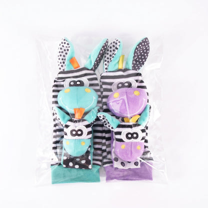 Baby Rattle Wrist and Sock Set