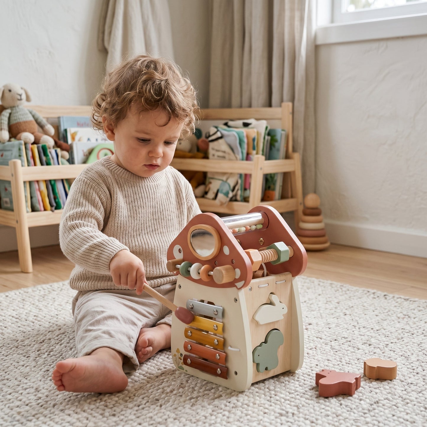 Montessori Busy Mushroom House