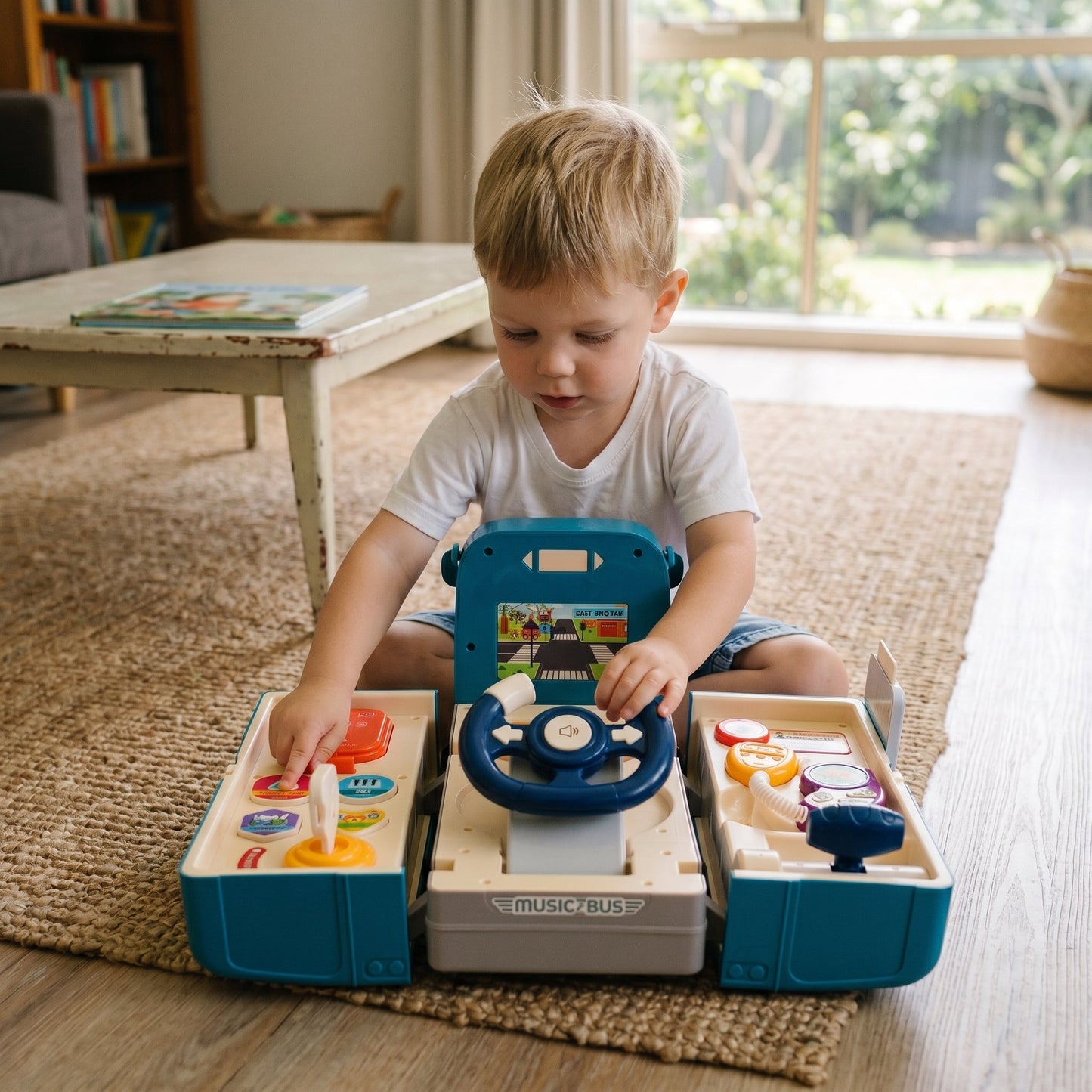 Interactive School Bus Driving Toy