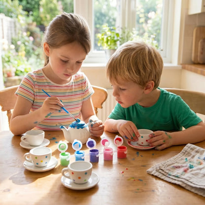 DIY Tea Set Painting Kit 13PCS