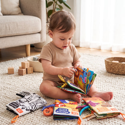 3D Animal Tails Sensory Cloth Book