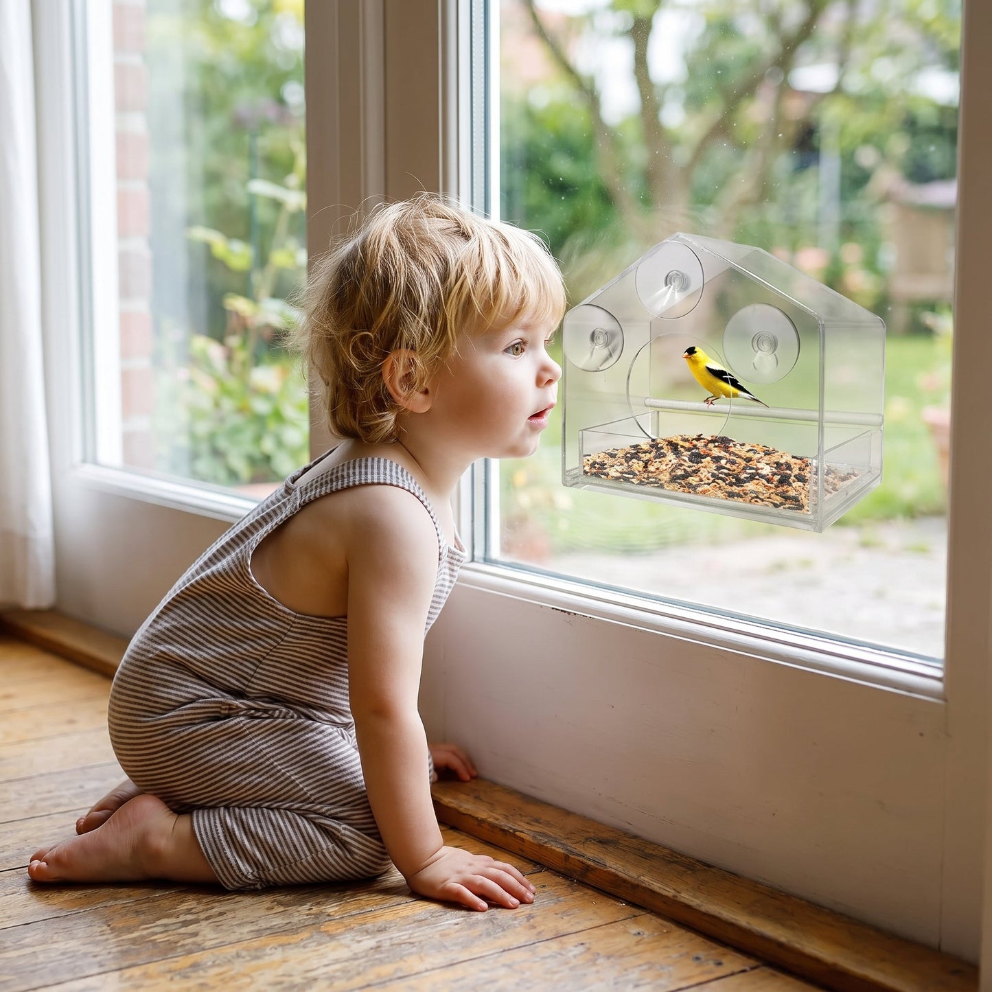 Acrylic Window Bird Feeder