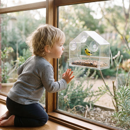Acrylic Window Bird Feeder