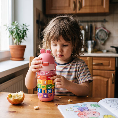 Kids Fun Learning Water Bottle Stainless Steel