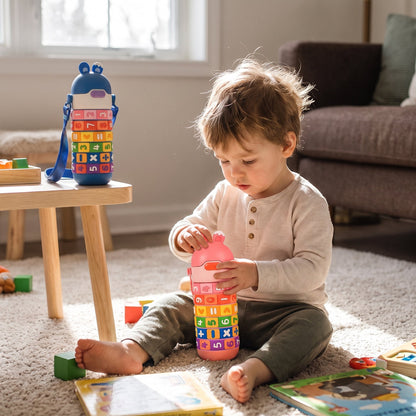 Kids Fun Learning Water Bottle Stainless Steel