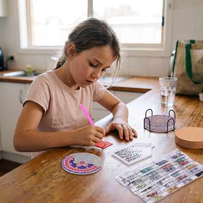 DIY Diamond Painting Mandala Coaster Kit