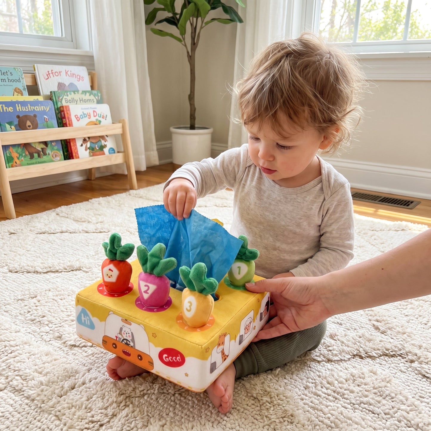 Crinkle Tissue Box Learning Toy