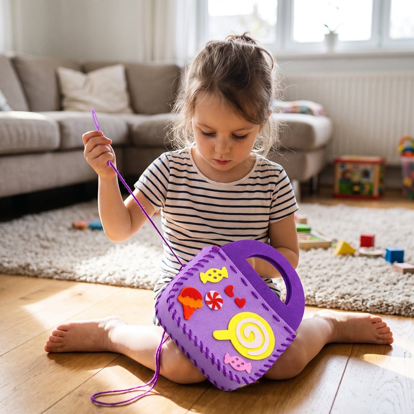 DIY Felt Bag Sewing Kit for Kids
