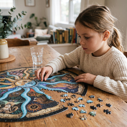 1000 Piece Round Astrology Puzzle