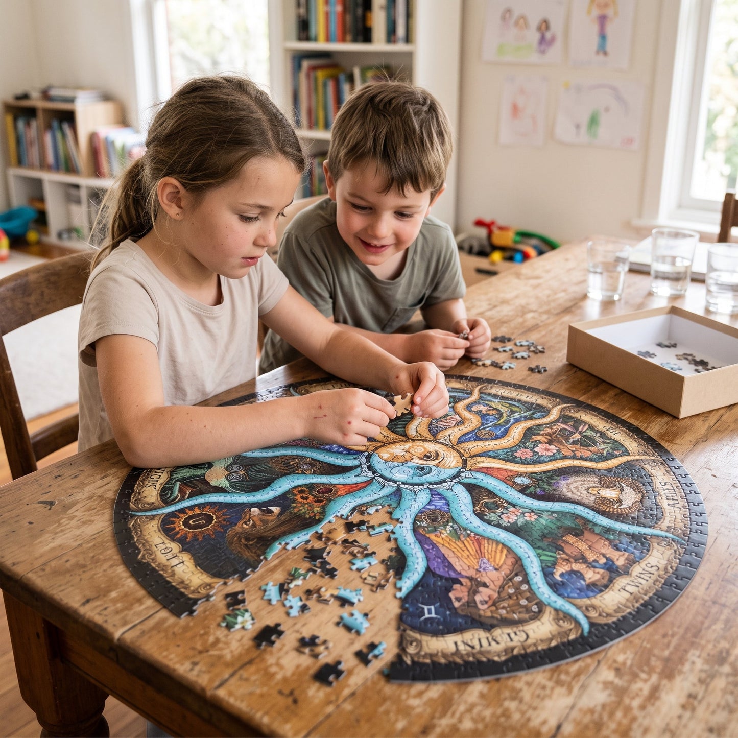 1000 Piece Round Astrology Puzzle