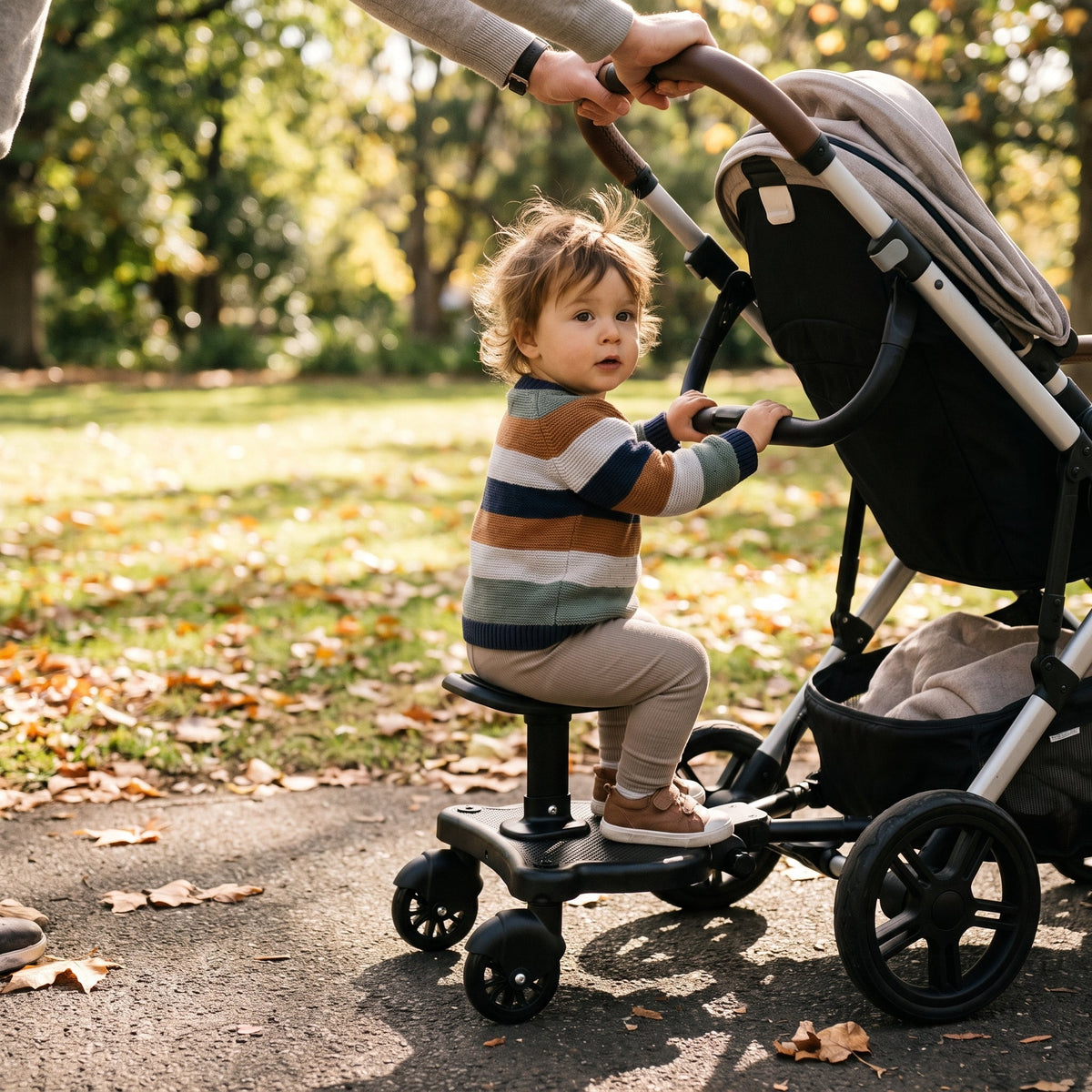 2 in 1 Universal Pram Ride-On Board with Seat