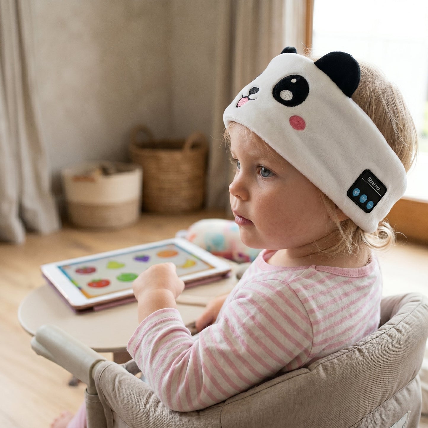 Kids 2-in-1 Bluetooth Sleep Headband – Wireless Music Headband for Travel & Sleep