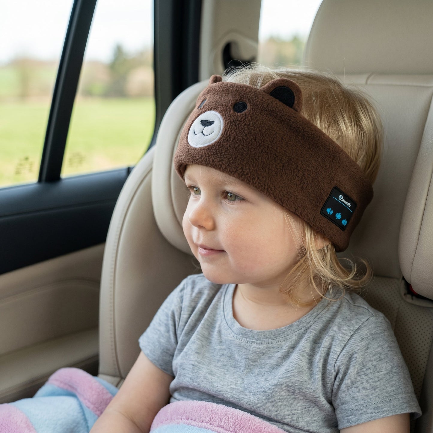 Kids 2-in-1 Bluetooth Sleep Headband – Wireless Music Headband for Travel & Sleep