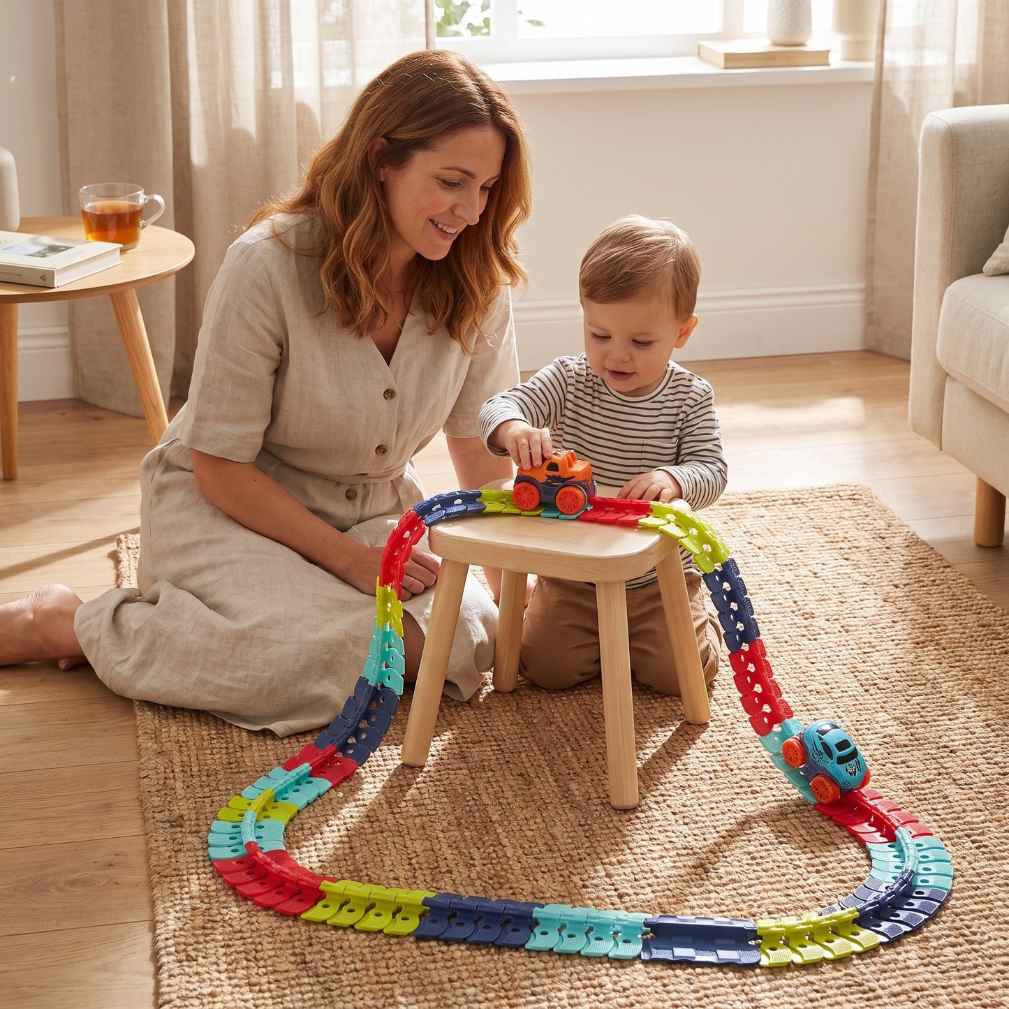 Magnetic Racing Car Track Set for Kids