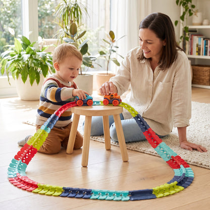 Magnetic Racing Car Track Set for Kids
