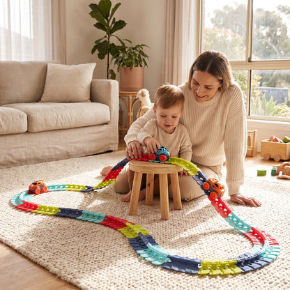 Magnetic Racing Car Track Set for Kids