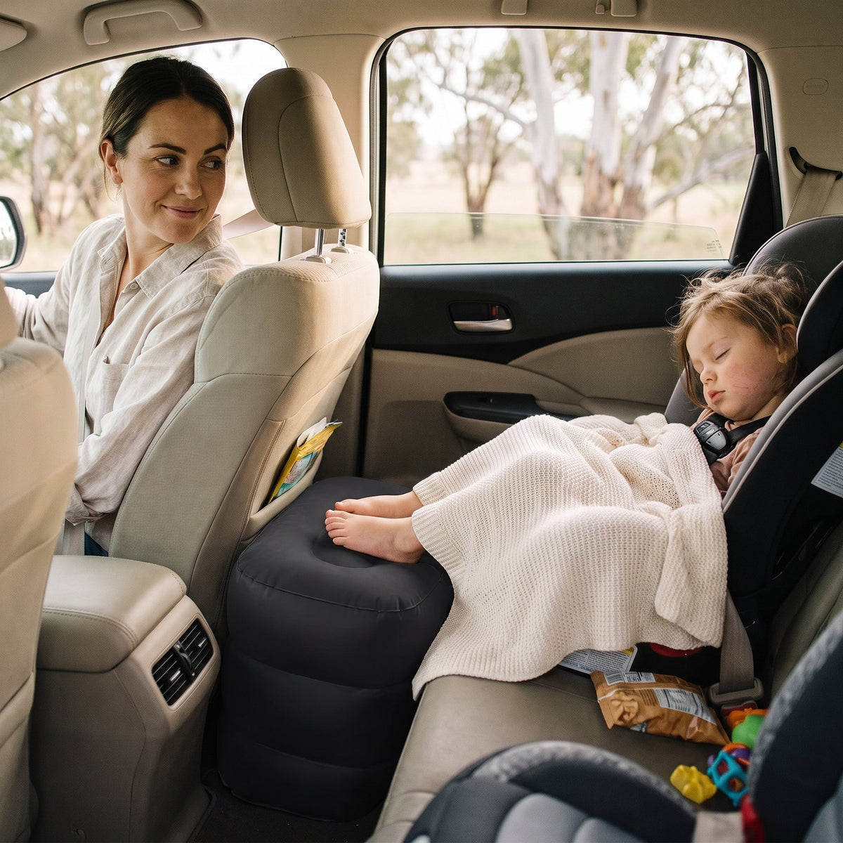 Inflatable Travel Foot Rest Cushion