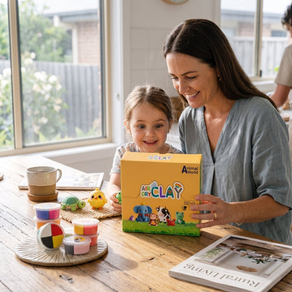 12-Colour Air Dry Clay Kit for Kids with Sculpting Tools
