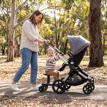 2 in 1 Universal Pram Ride-On Board with Seat