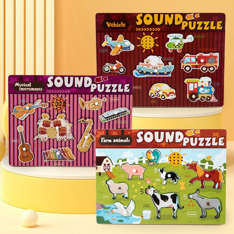 Wooden Interactive Sound Puzzle