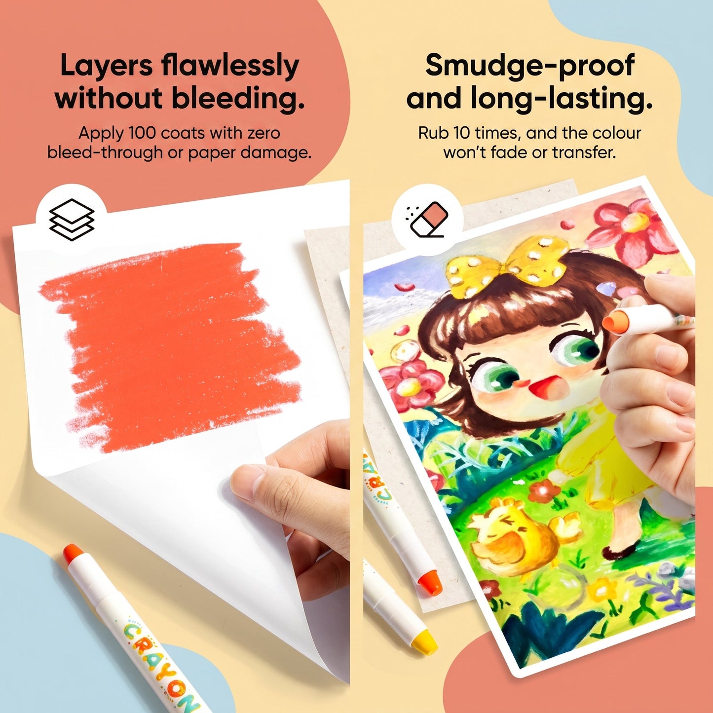 Twistable Washable Crayons for Kids