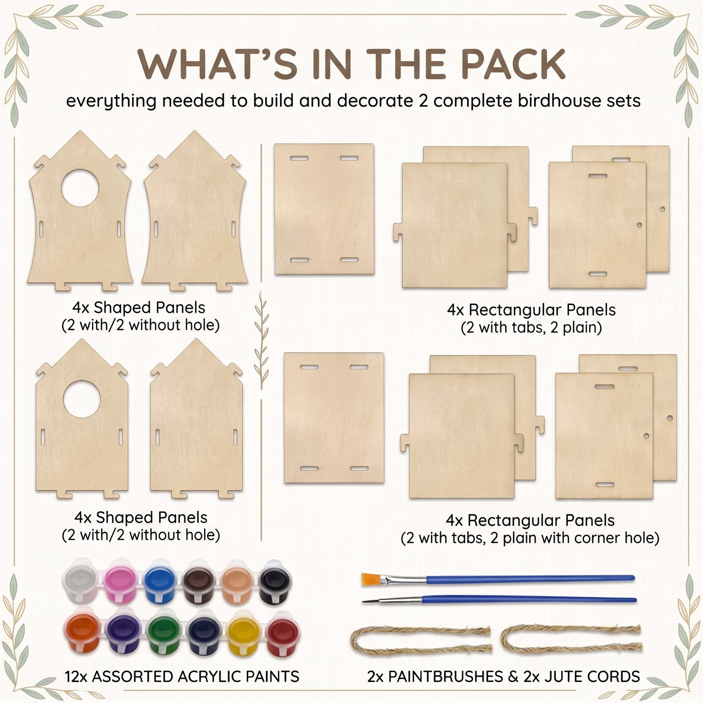 DIY Birdhouse Painting Kit