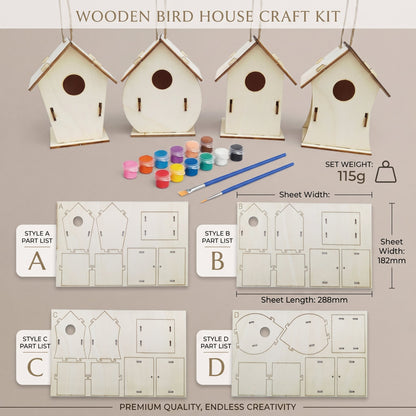 DIY Birdhouse Painting Kit