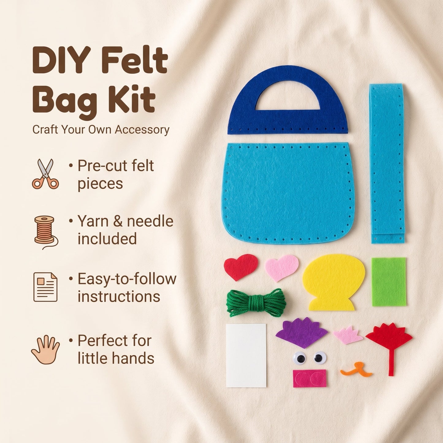 DIY Felt Bag Sewing Kit for Kids