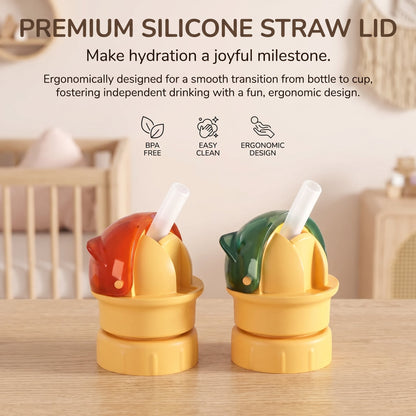 Universal Silicone Bottle Straw Topper (2 Pack)