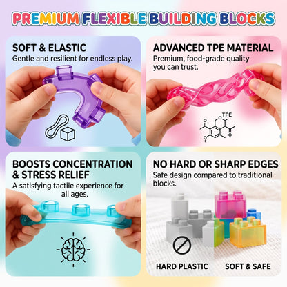 Magic Gummy Sensory Building Blocks for Kids