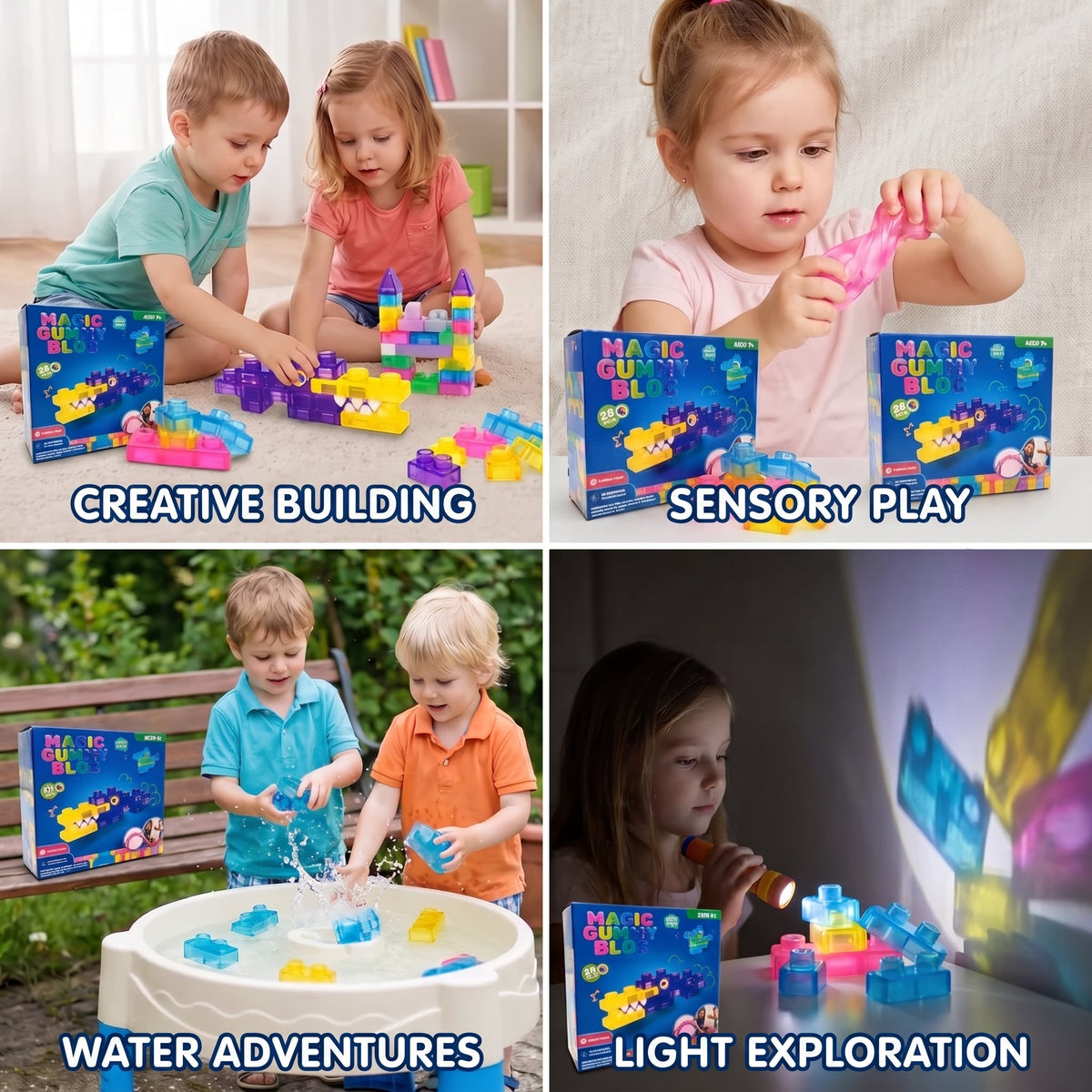 Magic Gummy Sensory Building Blocks for Kids