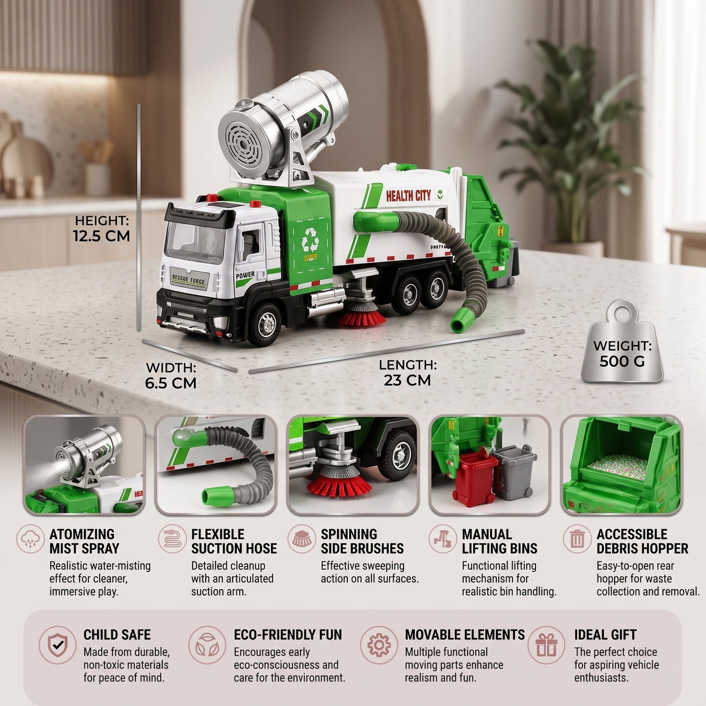 Metal Street Sweeper Toy