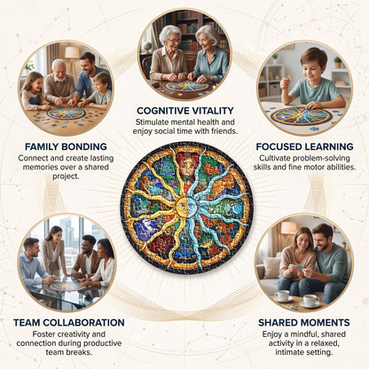 1000 Piece Round Astrology Puzzle