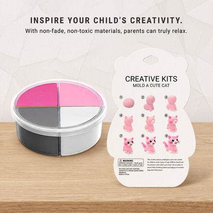 12-Colour Air Dry Clay Kit for Kids with Sculpting Tools