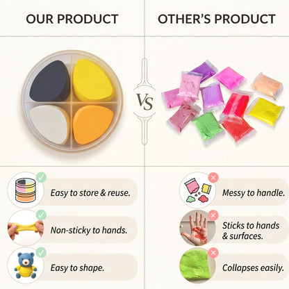 12-Colour Air Dry Clay Kit for Kids with Sculpting Tools