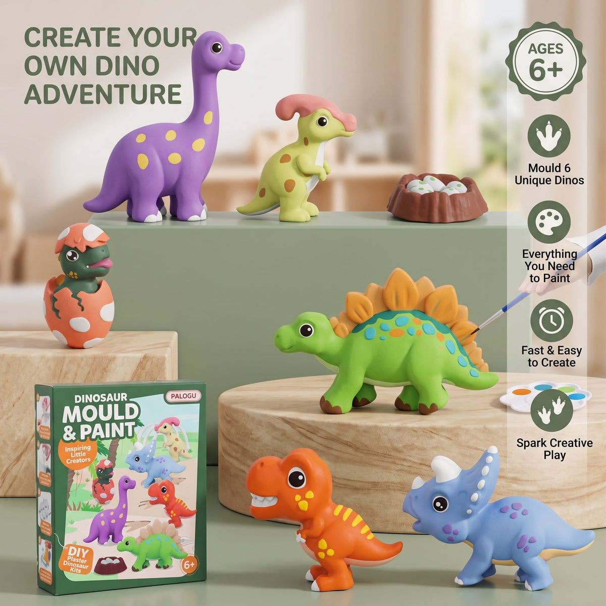 DIY Plaster Painting Kit for Kids