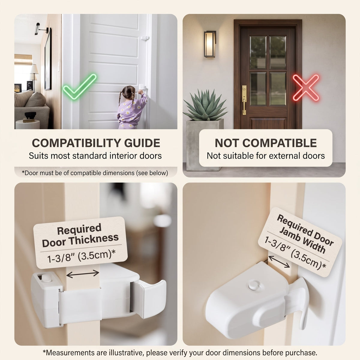 Snap On Child Safety Door Lock