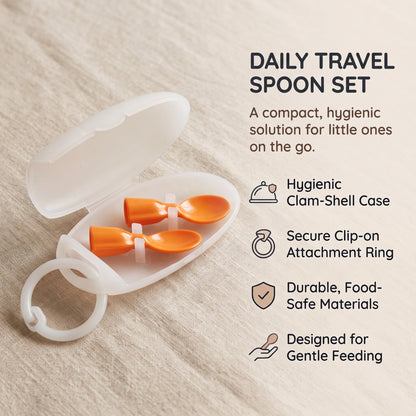 Reusable Silicone Baby Spoon (2-pack)