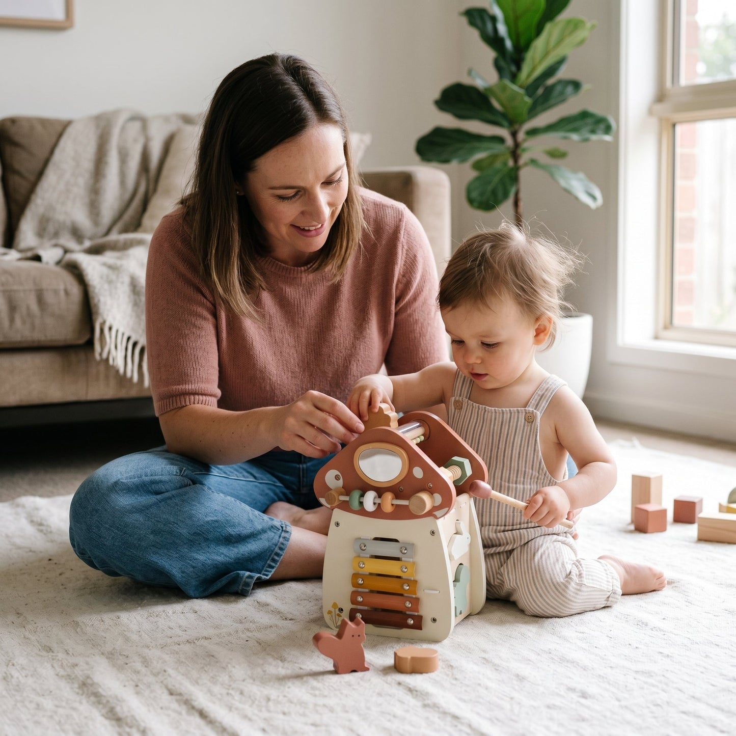 Montessori Busy Mushroom House
