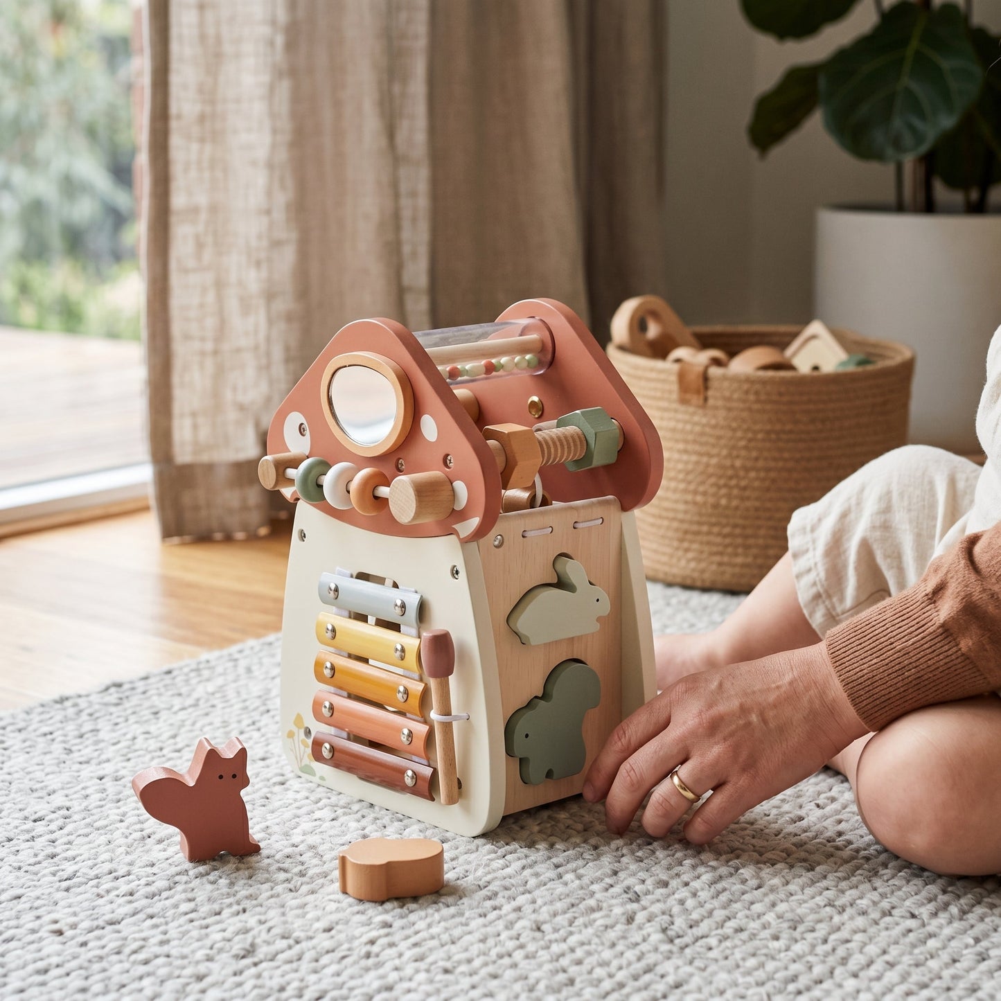 Montessori Busy Mushroom House