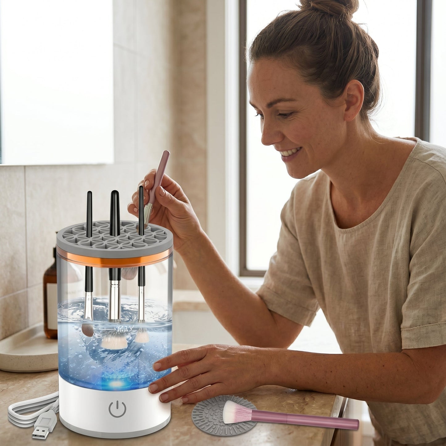 Electric Makeup Brush Cleaner