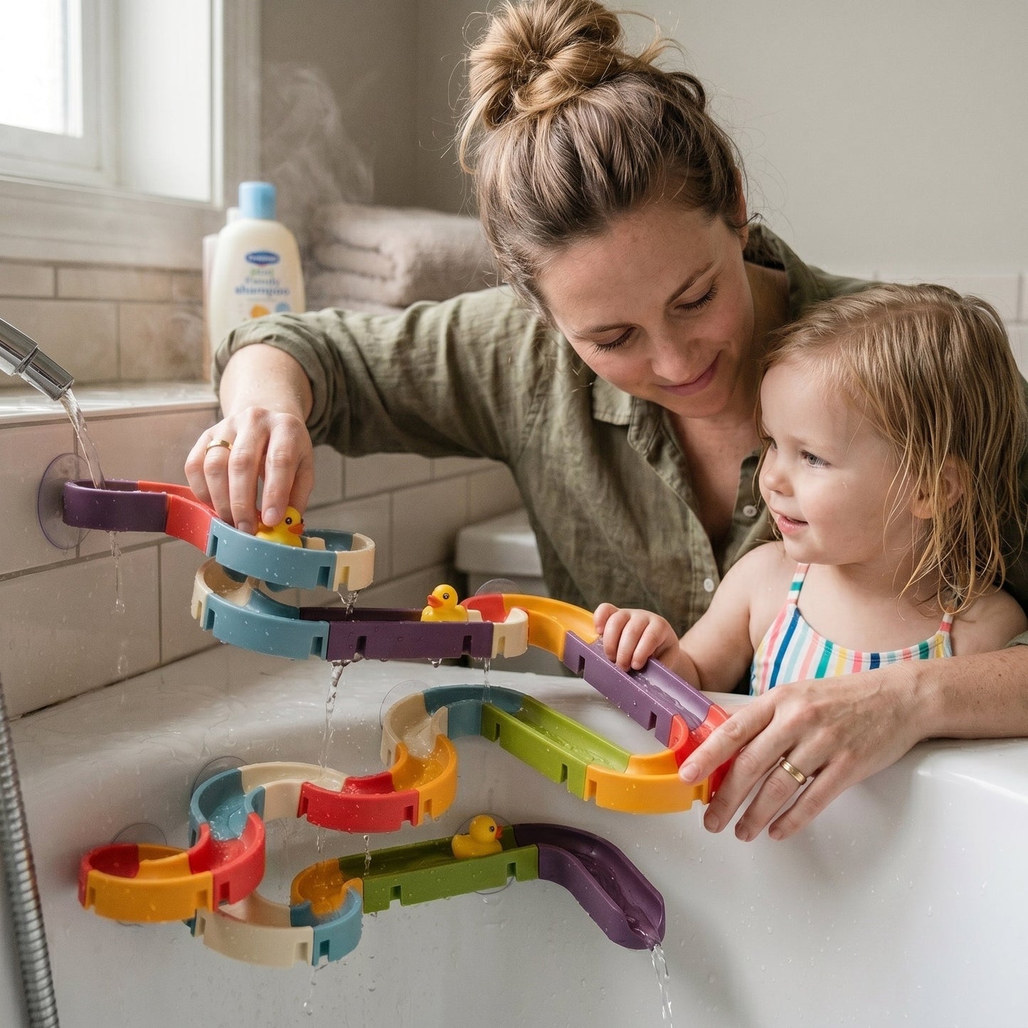 Bath Marble Run Set