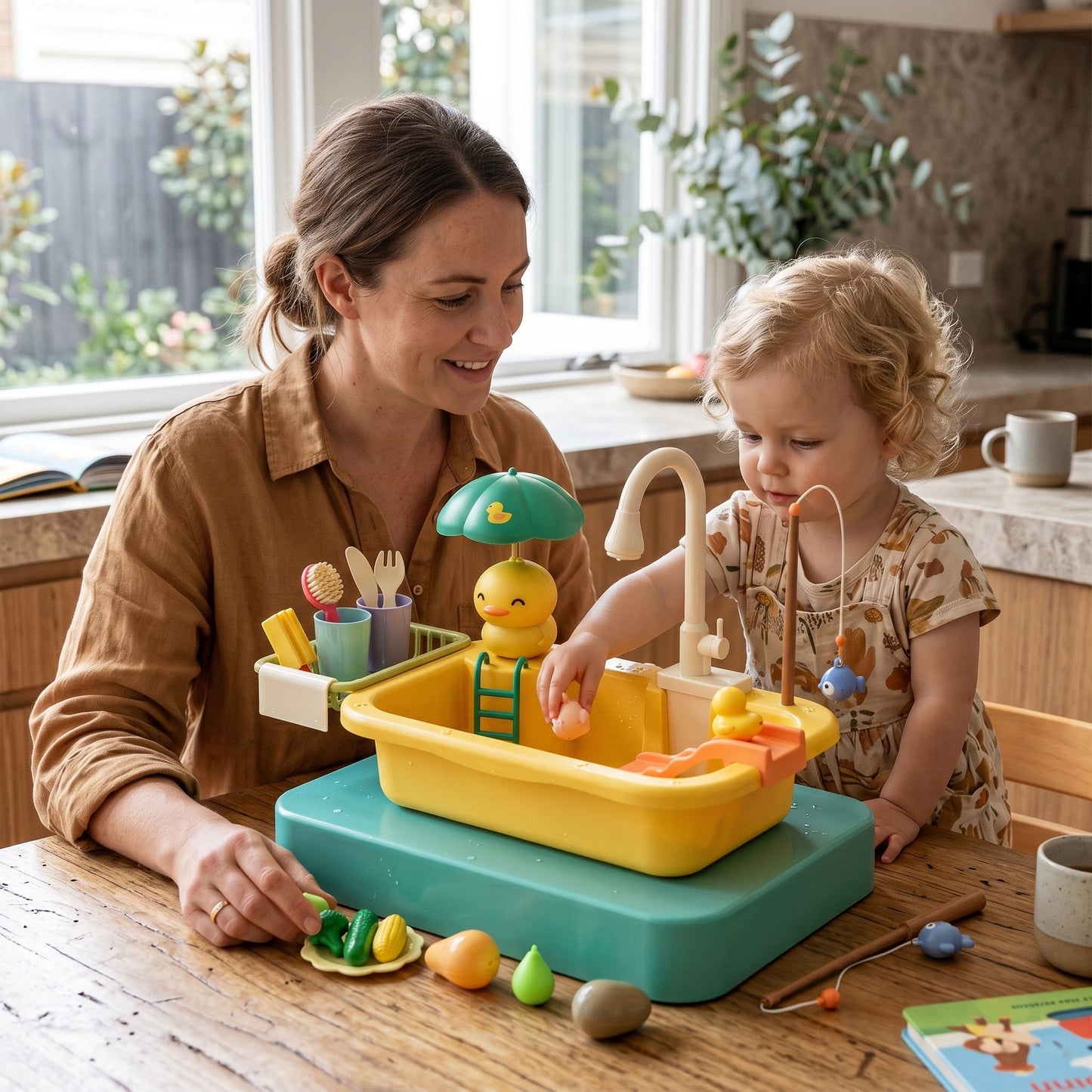 Kids Kitchen Sink Play Set