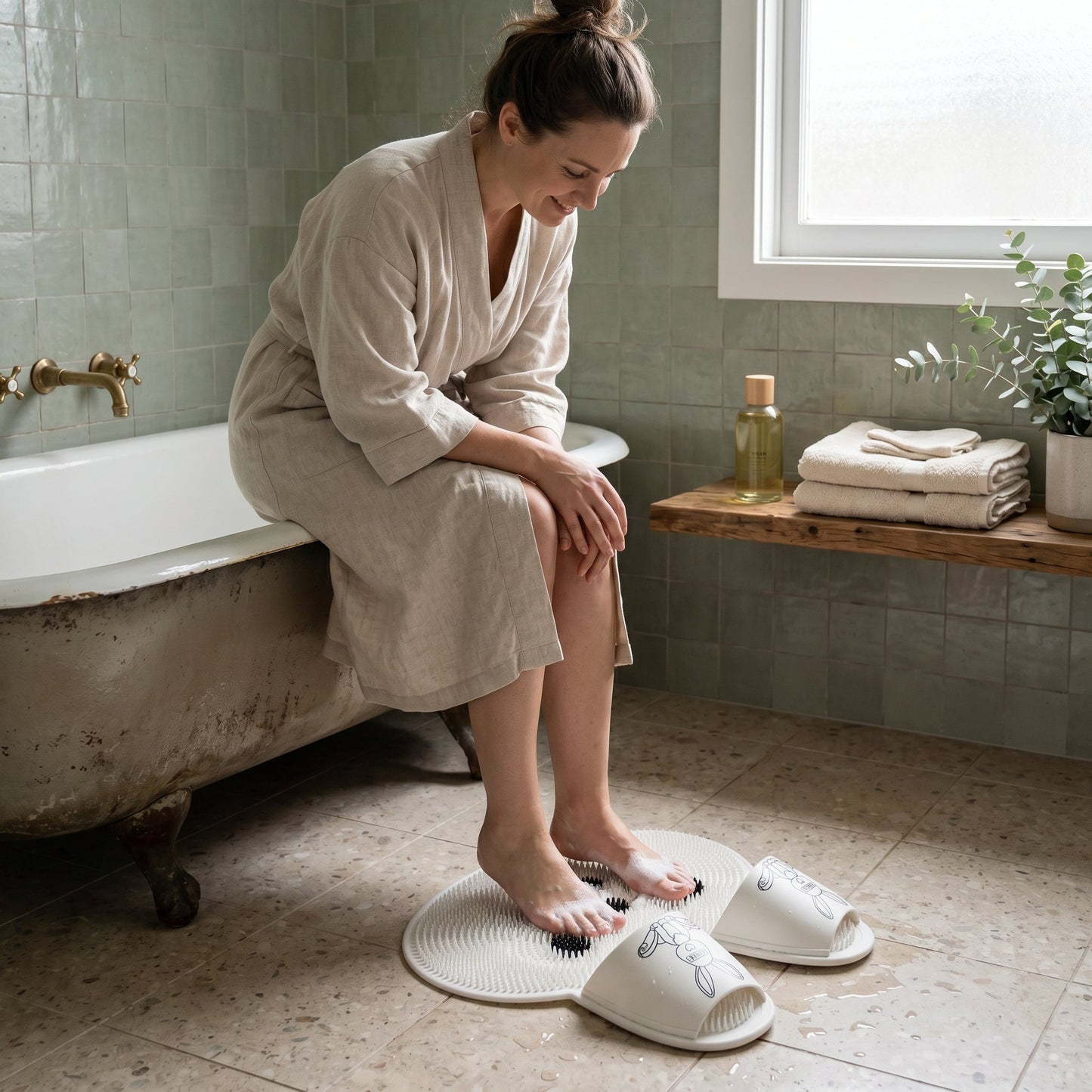 Silicone Foot Scrubber Mat