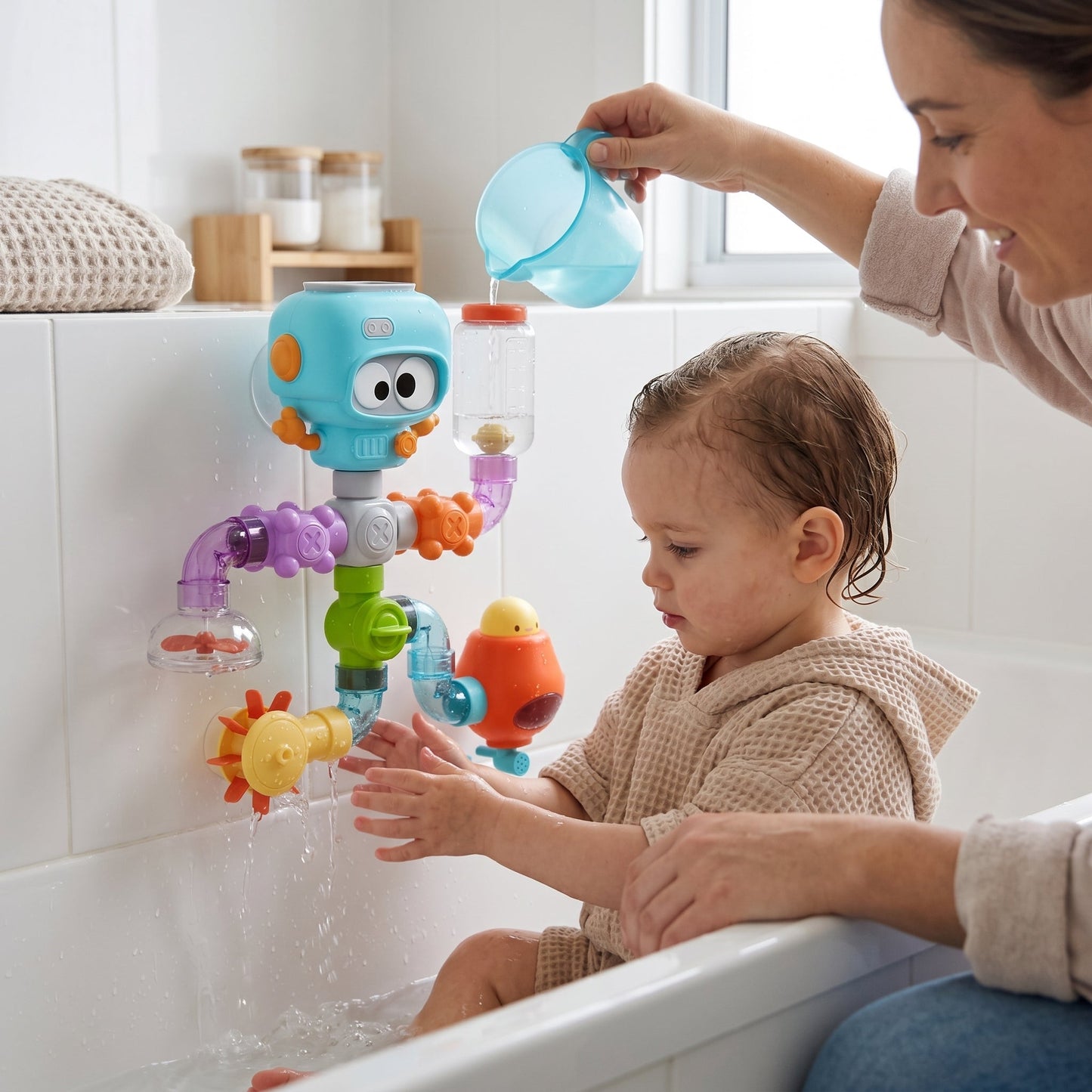 DIY Bath Water Pipe Toy Set